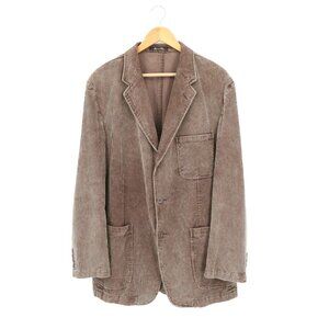 Lazetti Couture Men's Brown Cotton Corduroy Sport Suit Jacket L